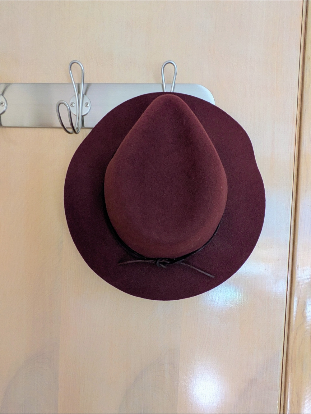 Orvis M/L Wool Felt Fedora Hat in Deep Burgundy Unisex